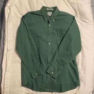 Long sleeved button down dress shirt